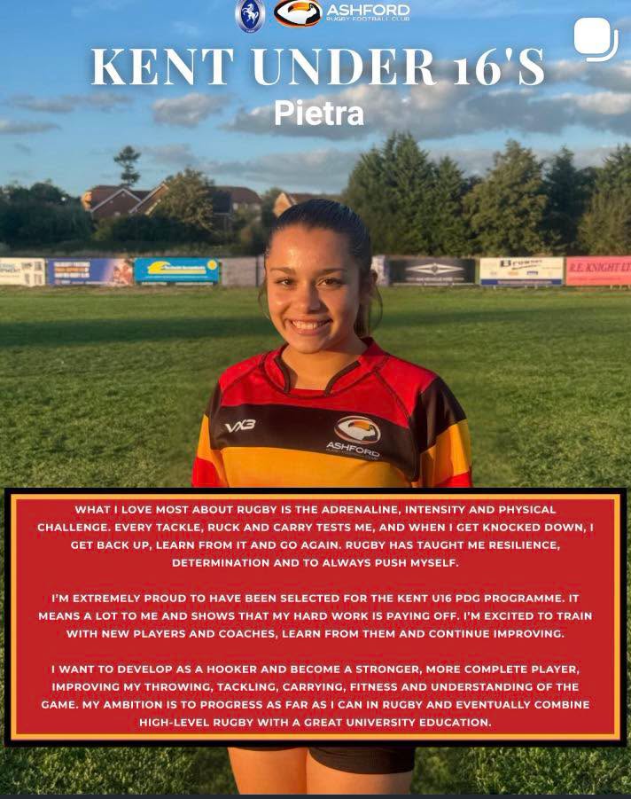 Shout out to Pietra - Year 10 Rugby 