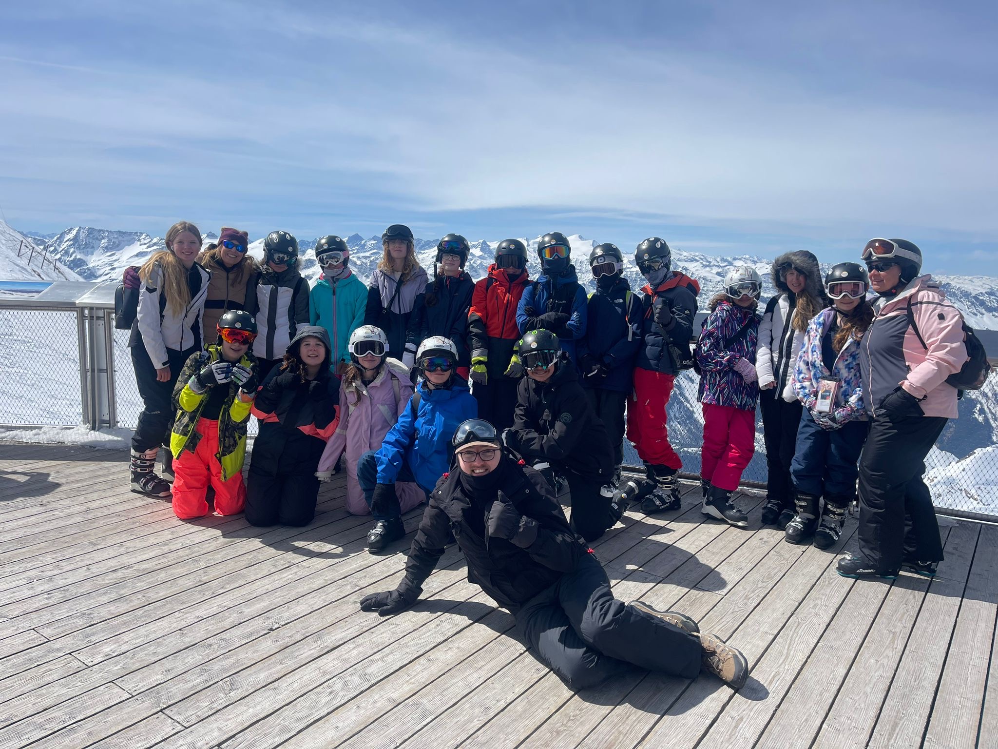 Day 5 Ski Trip - Glass Suspension Bridge at 3029m!