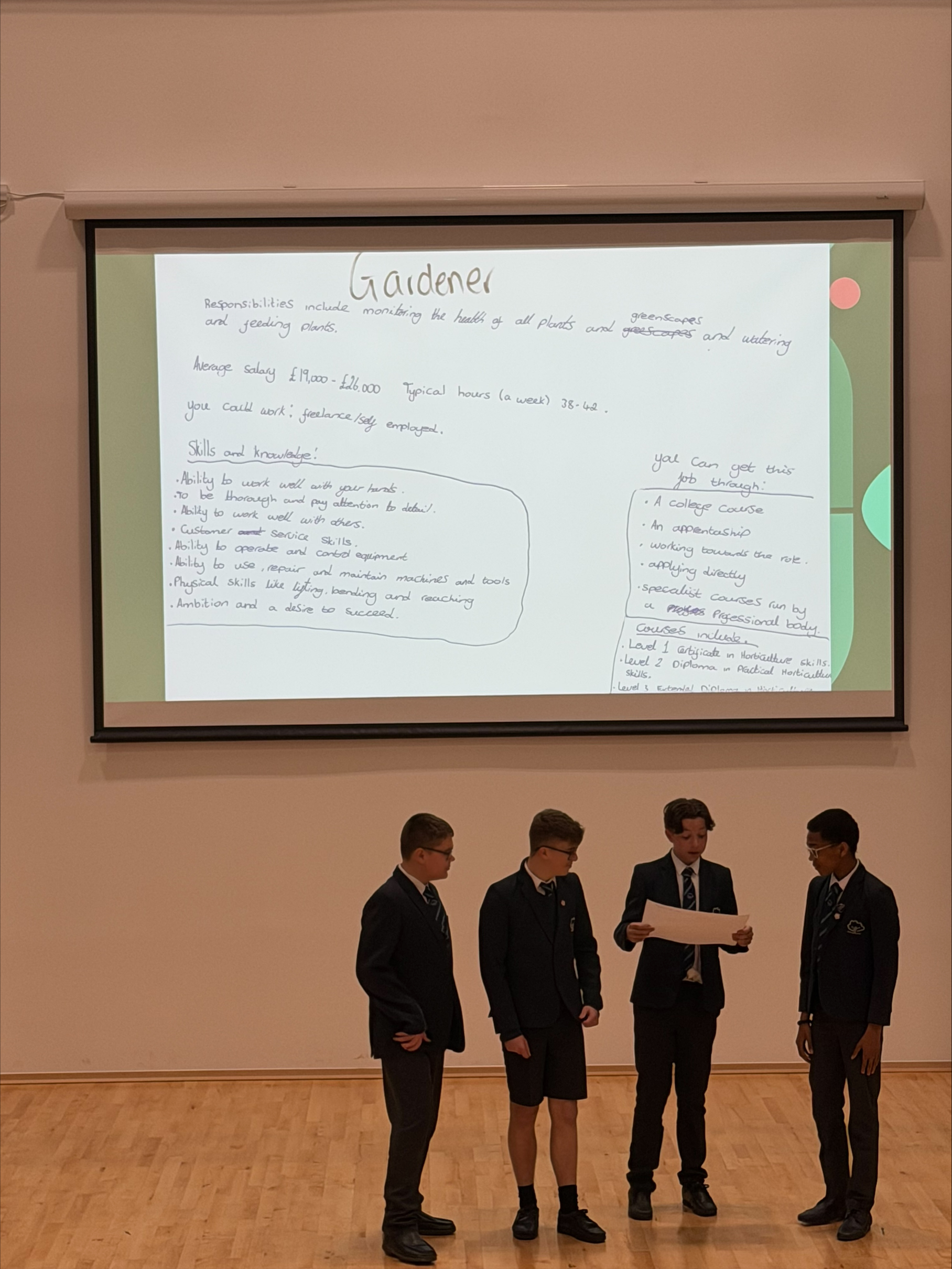 Blue group Assembly - Pilgrims Hospice💙