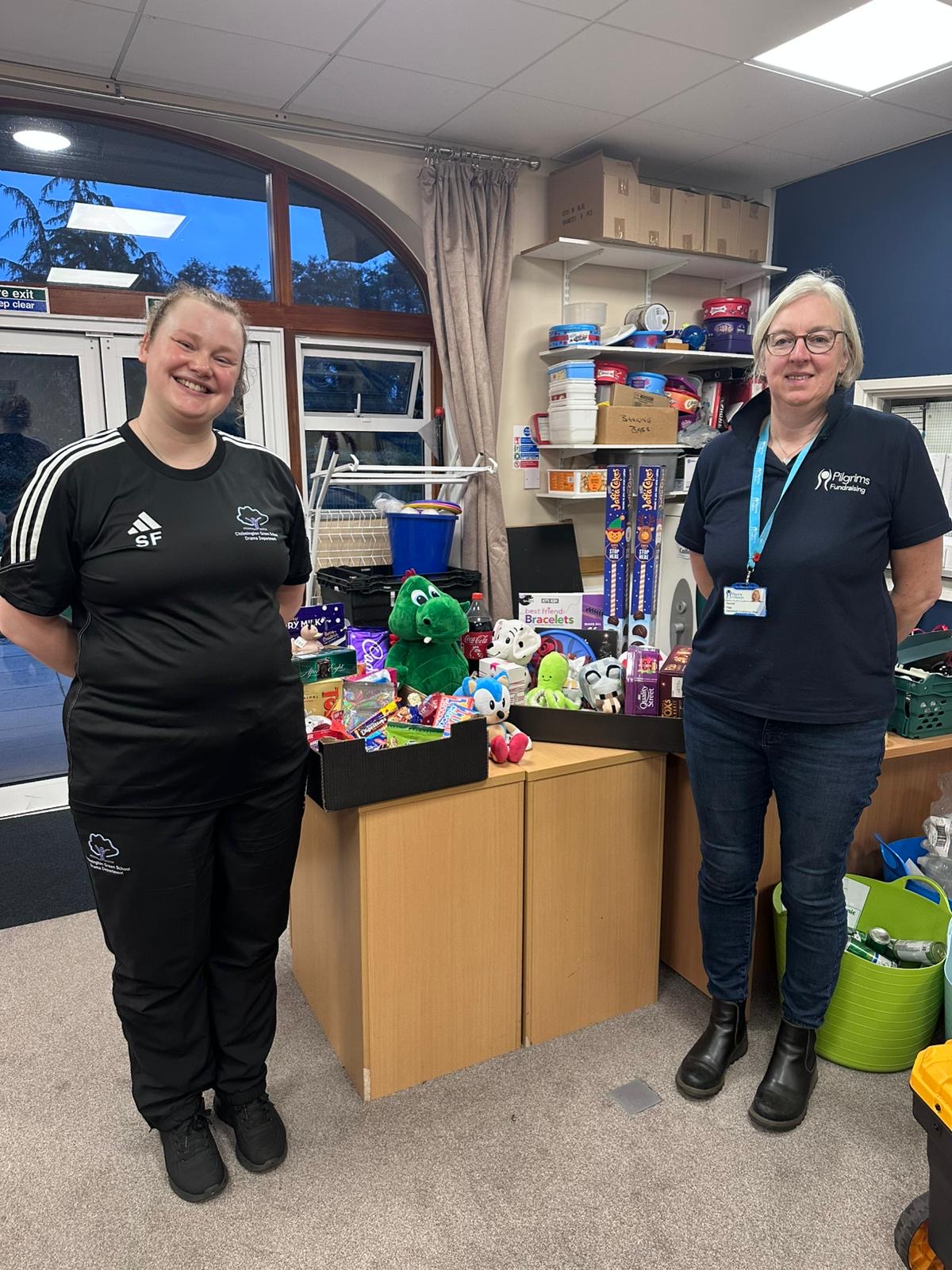 Pilgrims Hospice receive our chariable donations!