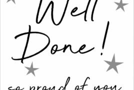 well done proud of you
